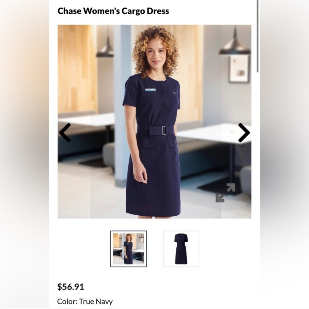 Lands' End Women's Cargo Dress - Navy